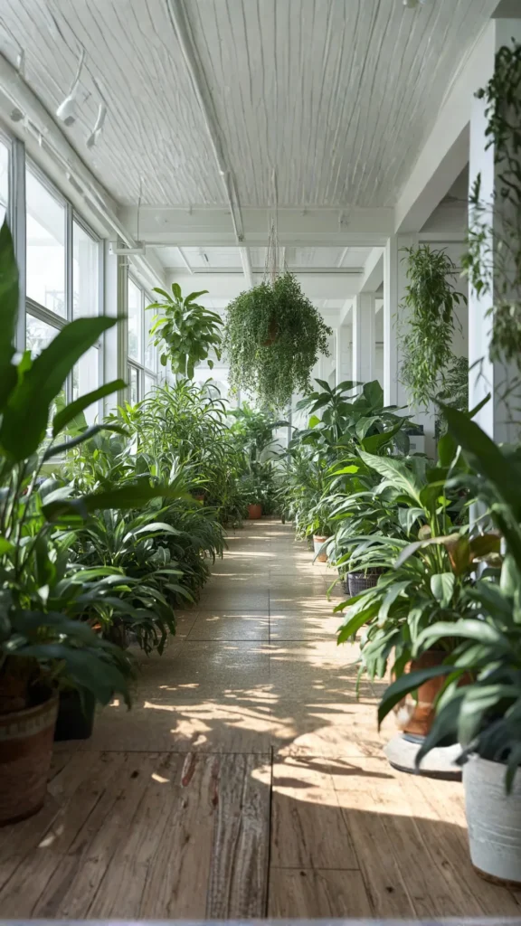 sustainable interior design indoor plants air quality atmosphere lush beautiful eco home