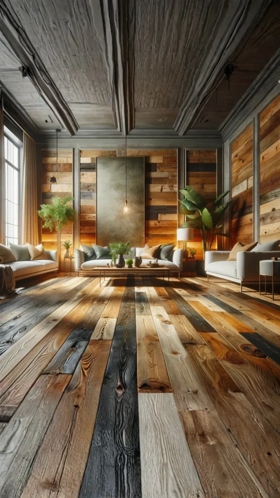 sustainable interior design sustainable flooring reclaimed wood bamboo warm interior beautiful
