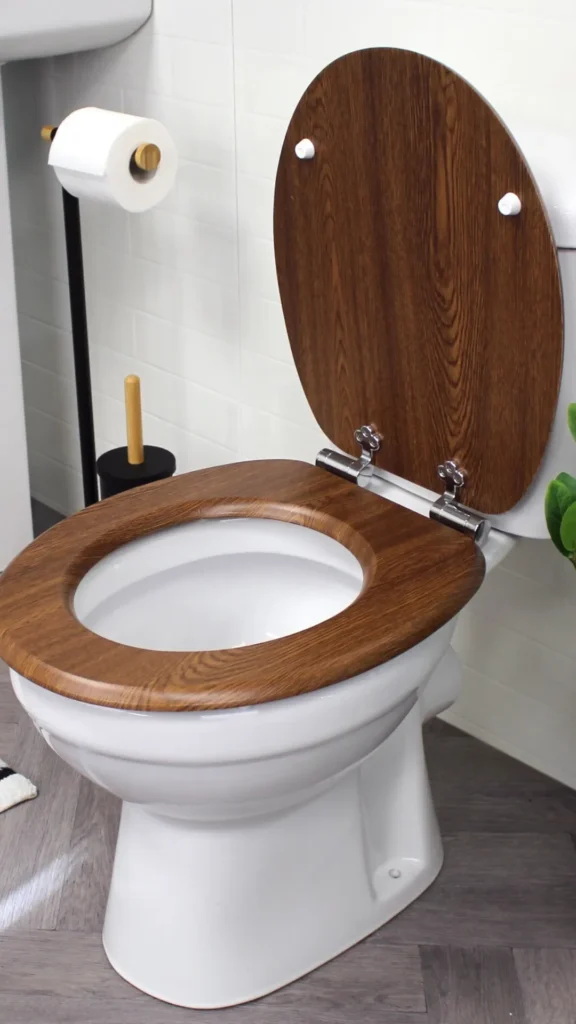 luxury bathroom on a budget new toilet seat soft close wood matte