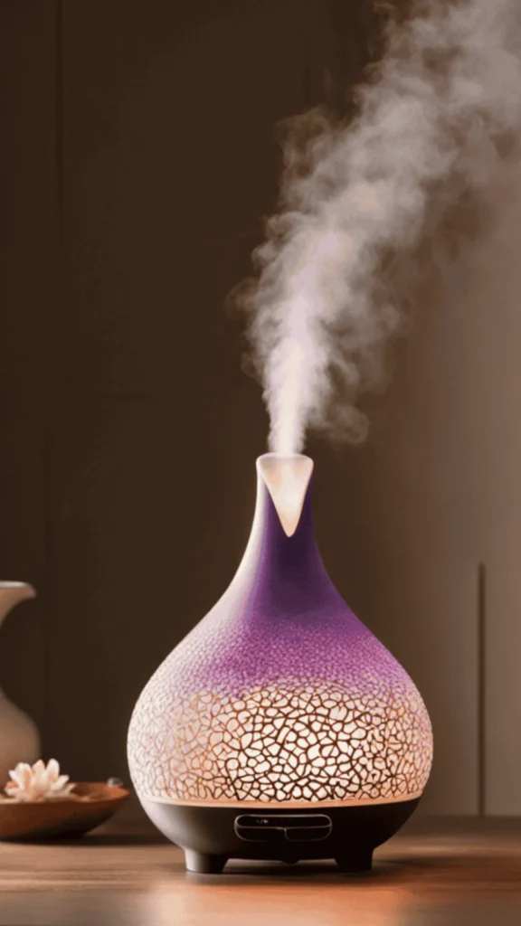 luxury bathroom on a budget essential oil diffuser ceramic mist ambiance
