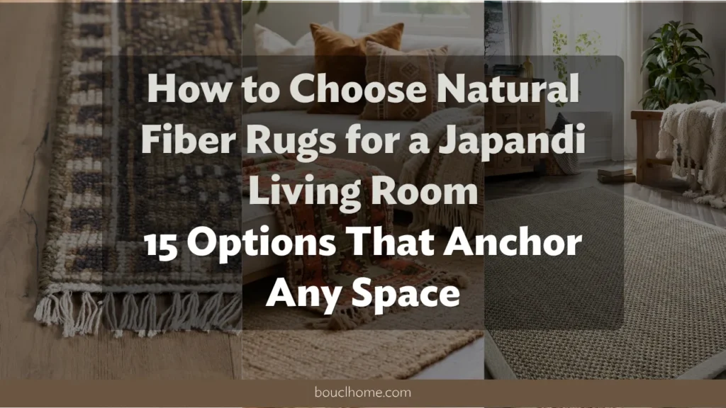 How to Choose Natural Fiber Rugs for a Japandi Living Room: 15 Options That Anchor Any Space
