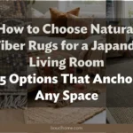 How to Choose Natural Fiber Rugs for a Japandi Living Room: 15 Options That Anchor Any Space