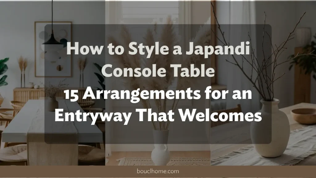 How to Style a Japandi Console Table: 15 Arrangements for an Entryway That Welcomes