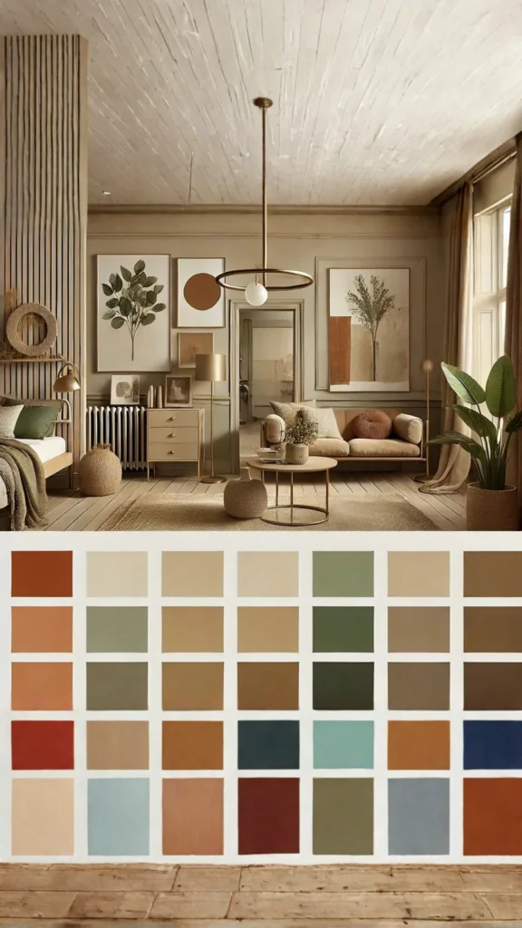 organic modern decor ideas warm earthy paint color all four walls enveloping beautiful 2026