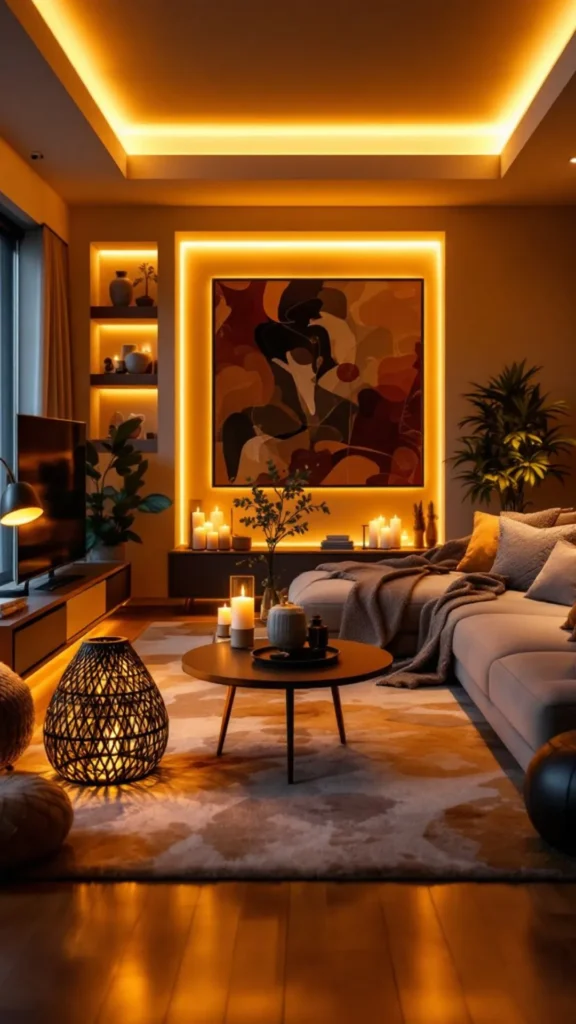 dark bedroom ideas warm amber lighting transforming genuinely extraordinary space 2026