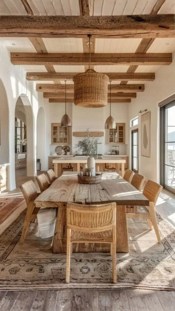organic modern dining room ideas earthy wall color enveloping warmth depth beautiful 2026