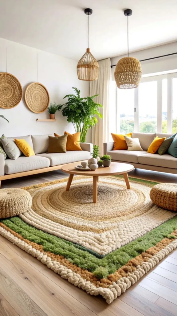 organic modern entryway ideas natural jute wool rug underfoot warm welcoming 2026
