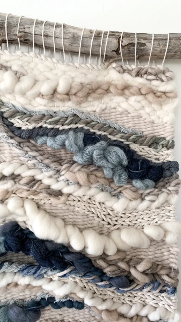 japandi home decor ideas handwoven wall textile statement feature warm textured 2026