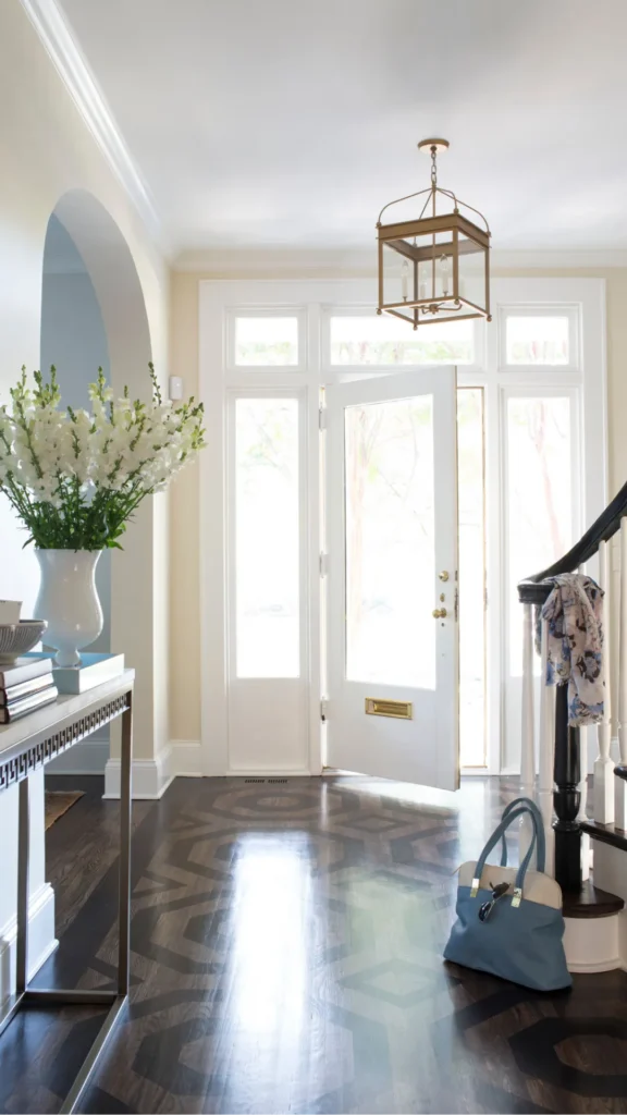 organic modern entryway ideas warm brass hooks fixtures beautiful functional 2026