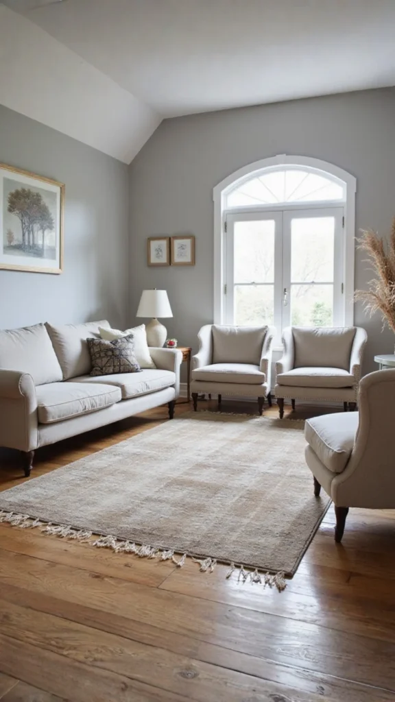 small living room ideas one large rug anchoring making space feel more generous 2026
