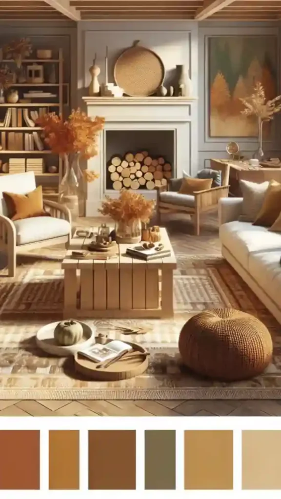 living room decor ideas 2026 warm earthy color palette throughout beautiful current
