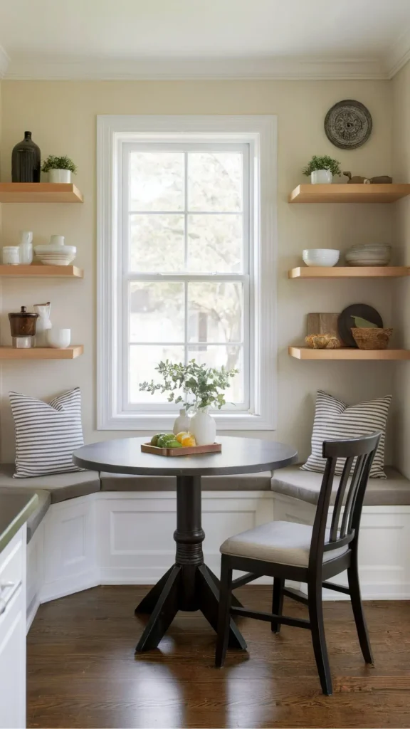 organic modern dining room ideas small breakfast nook round table 2026