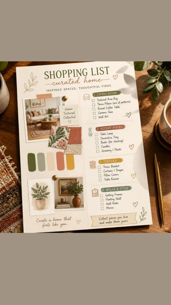 ai interior design ideas shopping list generated mood board 2026