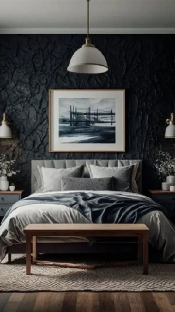 black accent wall ideas final one wall enough restraint 2026
