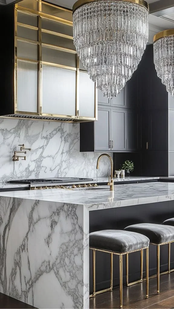 black accent wall ideas cold stark versus warm wood brass comparison 2026